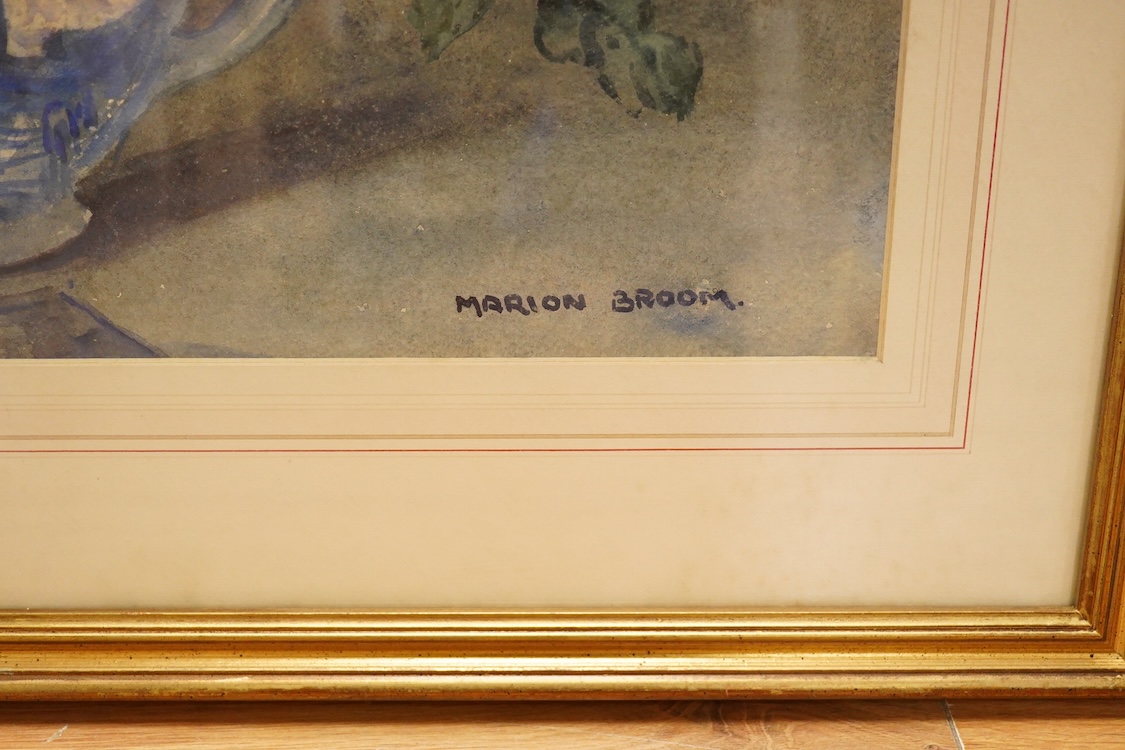 Marion L. Broom (1878-1962), Floral still life, signed lower right, watercolour, 50 x 58cm